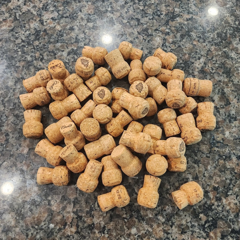 Lot of 50 Champagne Corks- Recycled‎ / Used / Great Crafting Condition